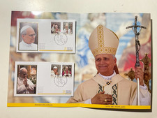 2025 Vaticano Folder Inizio Pontificato Papa Leone XIV Serie su 2 Buste FDC