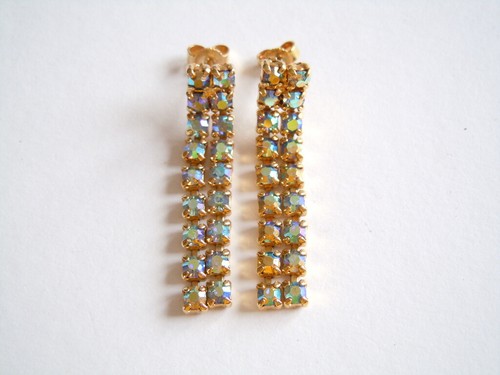 Orecchini bottone strass - orecchini, a