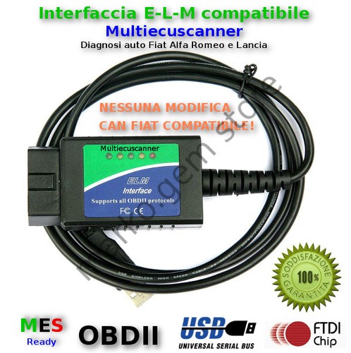 Cavo obd per software fiat - cavo,