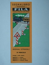 SEGNALIBRO FILA SEGNALI STRADALI pericolo Giotto bookmark *