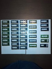 35 banchi RAM so-dimm 4 e 8 GB funzionamento non noto  35 banchi di memoria da 4