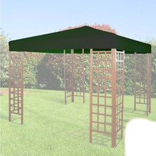 Top Telo Di Copertura Per Gazebo Legno Ferro 3x4 Poliestere Verde