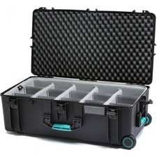 HPRC 2745W Custodia in resina rigida con ruote con inserto divisorio seconda pelle