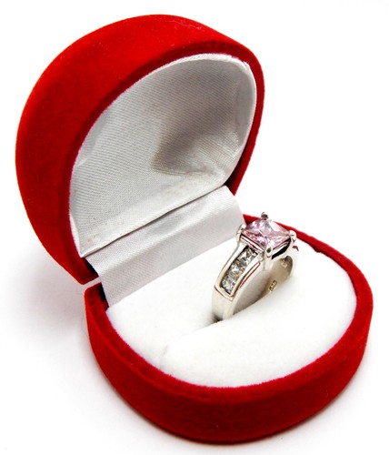 Anello argento pietra rosa - pietra, di