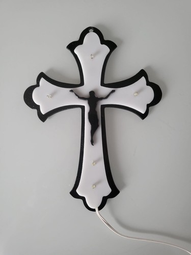 Croce plexiglass bicolore - croce, 5