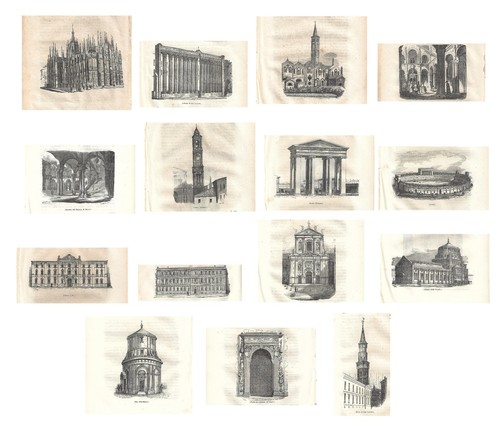 Stampe antiche milano serie - stampe,