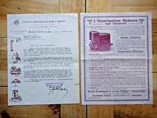 1933-Due fogli con componenti