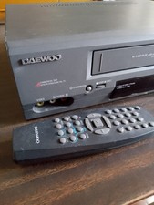 VHS Videoregistratore Daewoo T747 Con Telecomando Legge Descrizione No Audio 