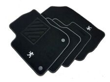 Tappetini compatibili per Peugeot 208 dal 2012 2 ricami + clip + battitacco 