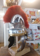 Antico Elmo Guerriero Soldato Centurione Legionario romano Greco Da Guerra