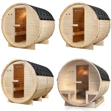 Sauna a botte in legno da