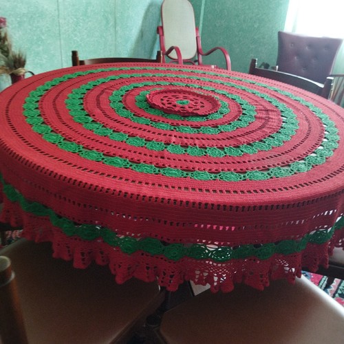 Copritavolo uncinetto fatto - , a