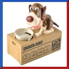 SALVADANAIO CANE MANGIA MONETE SOLDI CAGNOLINO ELETTRICO ELETTRONICO A BATTERIA