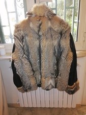 giaccone  pelle originale e tessuto originale per uomo nero firmato Club