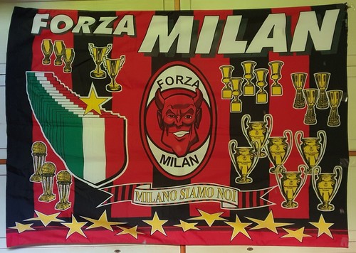 Bandiera milan 6 - milan,
