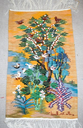 Arazzo tessuto mano albero - mano,