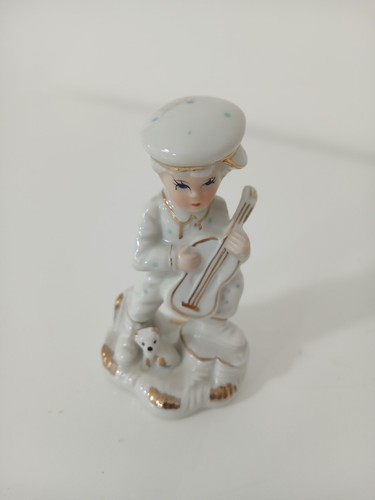 Statua bimbo chitarra cane - statua,