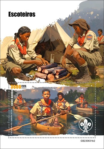 Francobolli scout campeggio - francobolli,