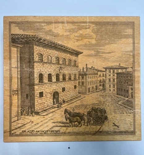 Vintage rara incisa palazzo - incisa, "palazzo