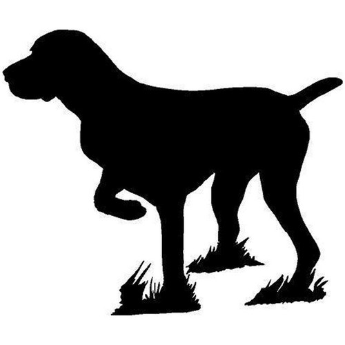 Adesivo caccia cane ferma - adesivo,