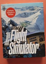 Microsoft Flight Simulator 2 Floppy Manuale In Italiano MS DOS SCATOLA GRANDE