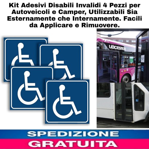 4pz kit adesivi disabili - 4pz,