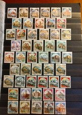 Rep. Italiana- Francobolli Castelli D'Italia usati con varietà di Colore Diverse