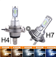 COPPIA FARO C6-H4 KIT FARI 36 W LAMPADA COB LAMPADINA LED LUCE BIANCA