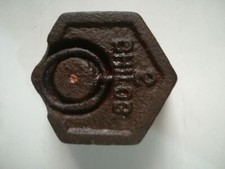 PESO esagonale da 2 KG per antiche Bilance - Pesa - Bascula VINTAGE