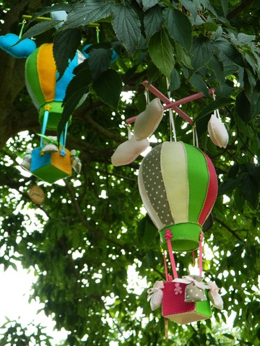 Mongolfiera pannolenci - mongolfiera, in