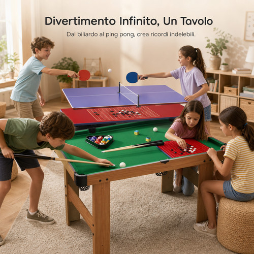 Tavolo multigioco biliardo - tavolo, da