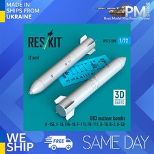 Reskit RS72-0590 1/72 B83 bombe nucleari kit 2 pezzi resina