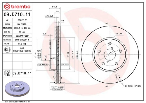 Brembo dischi freno ventilati - freno,
