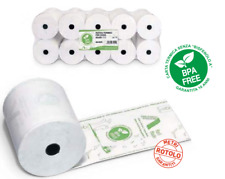 50 rotoli carta termica 80x80x12 Gr.55 omologati per registratori di cassa