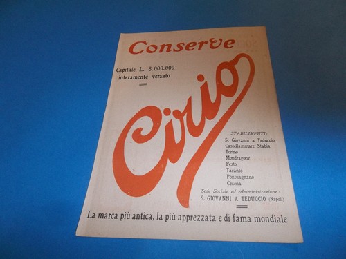 Pubblicita 1919 conserve - pubblicita',