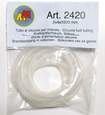 MANTUA MODEL RICAMBI AUTO RC TUBO AL SILICONE PER MISCELA 2x4x1000 mm ART 2420