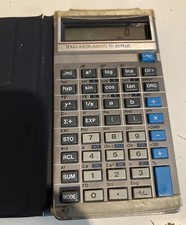 TEXAS INSTRUMENTS TI-35 FUNZIONANTE Calcolatrice Scientifica Vintage Custodia