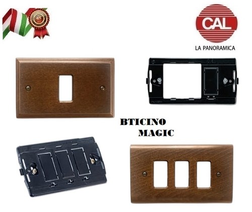 Placca vero legno bticino - legno,