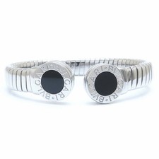 BVLGARI Bulgari Bulgari Tubogas Bracciale Acciaio Onice Taglia M /294370