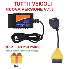 ELM327 OBD MULTIECUSCANNER Software italiano + CAVO A3 500E MITO GIULIETTA