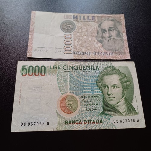 Vecchie banconote italiane - vecchie,