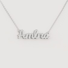 Collana NOME donna acciaio