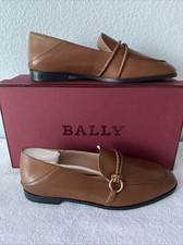 Nuovo BALLY donna Cordelia marrone grana di capra taglia US 7,5 PREZZO AL PUBBLICO CONSIGLIATO $895