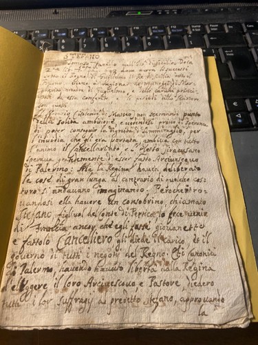 Raro manoscritto stefano - manoscritto,