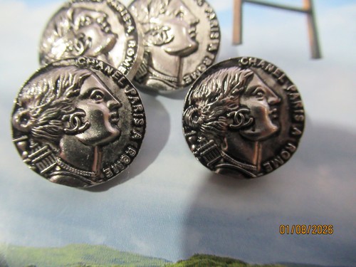 Chanel buttons 18mm silver - 4,