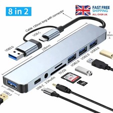 8 In 2 USB HUB With Splitter