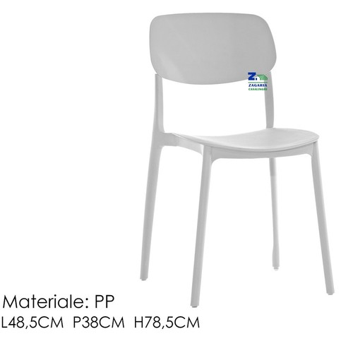 Sedia polipropilene colore - in,