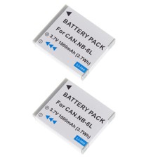 Batteria NB-6L NB-6LH confezione da 2 per Canon PowerShot SD3500 SD4000 IS Digital ELPH