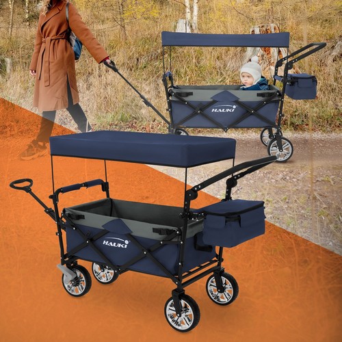 Carrello pieghevole blu grigio - pieghevole, blu-grigio