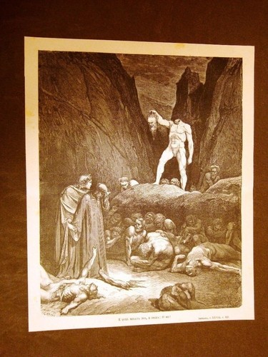 Incisione gustave dorè del - incisione,